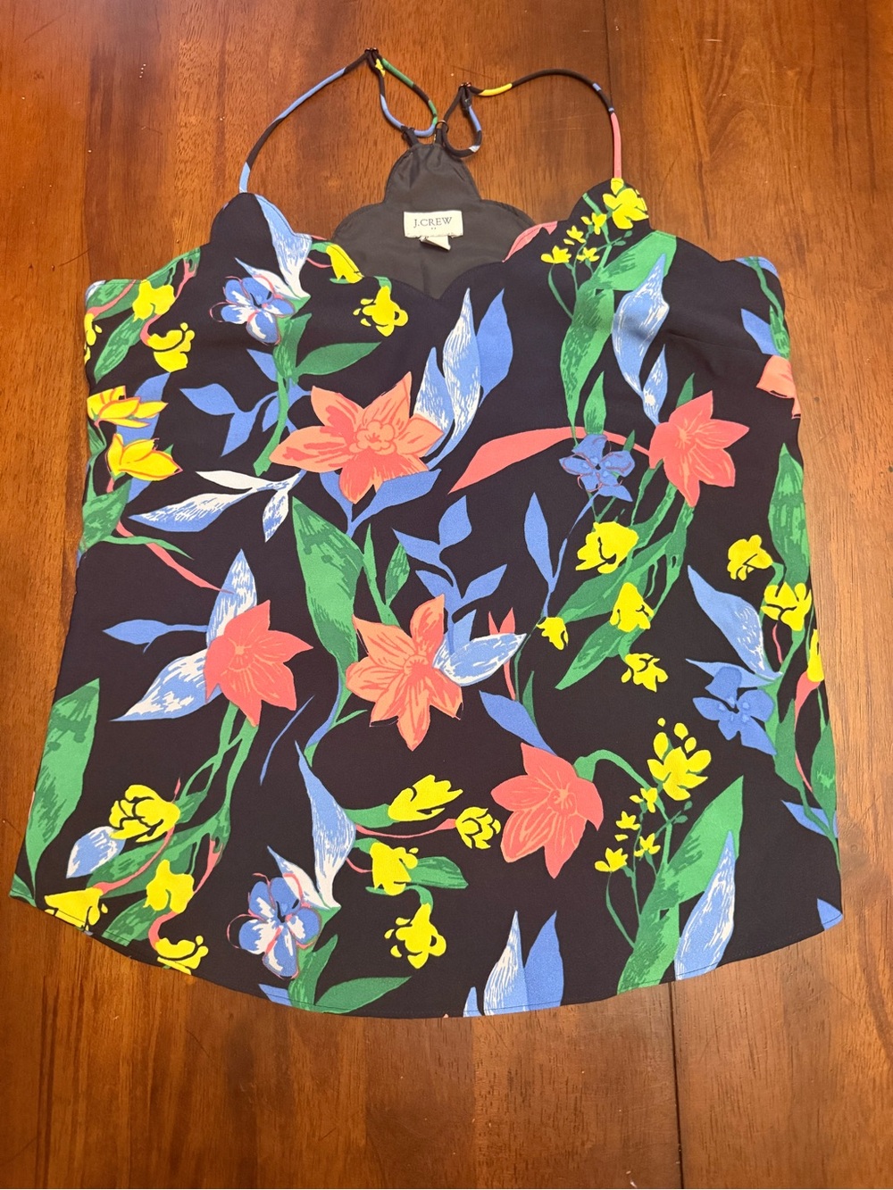 J.Crew Scalloped Floral Cami Tank Top – Size XS